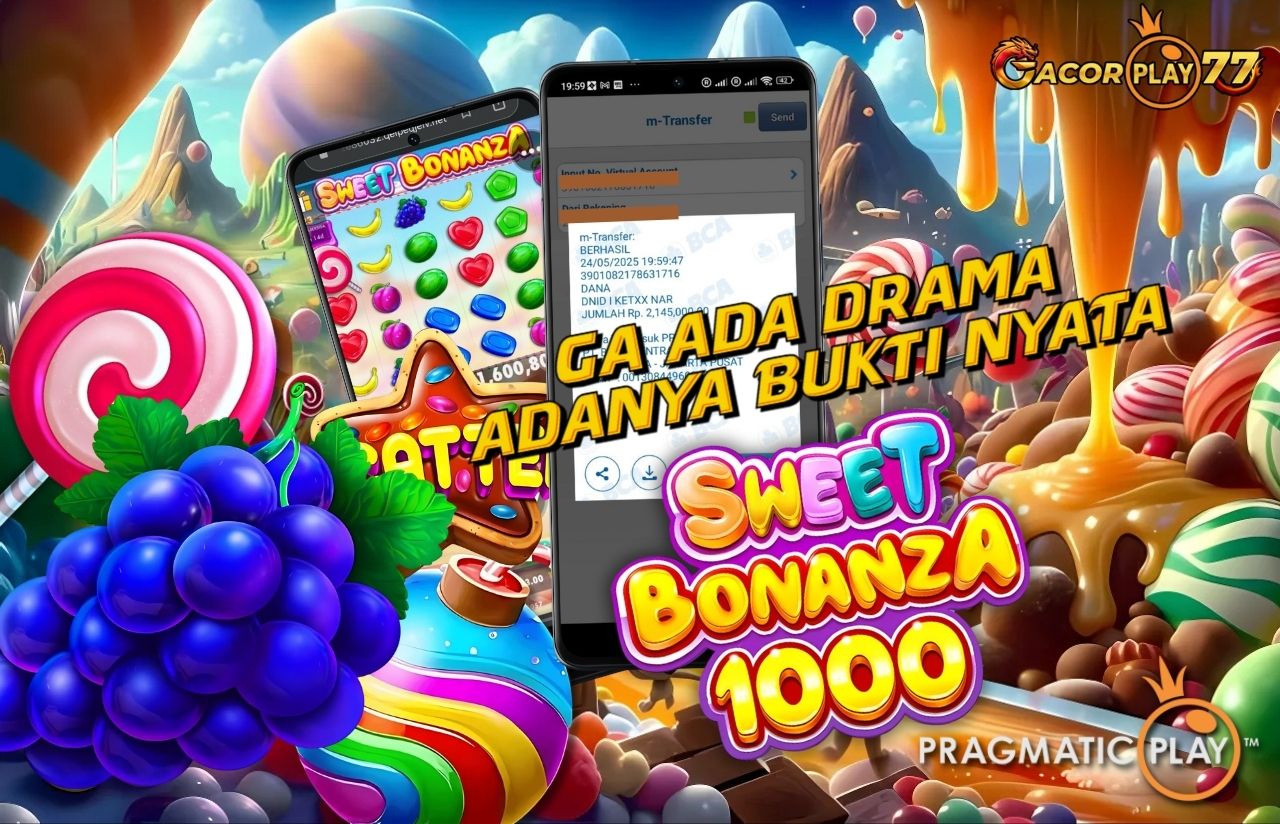 Selamat kepada user id : na***08 Wede Rp 2.145.000 di Game SWEET BONANZA 1000 PRAGMATIC PLAY Cair Gk Sampe 1 Menit! Menang Mudah di Gacorplay77	